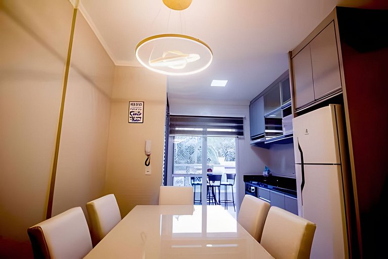 Apartamento mobiliado com sacada e chu. 2 vagas