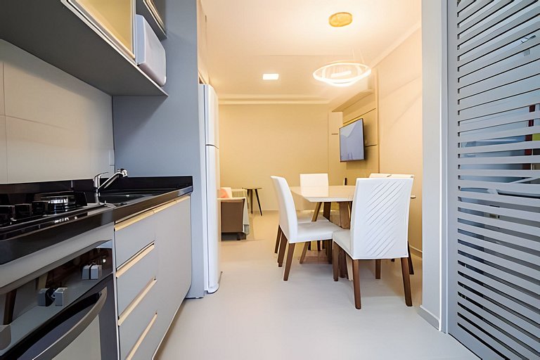 Apartamento mobiliado com sacada e chu. 2 vagas