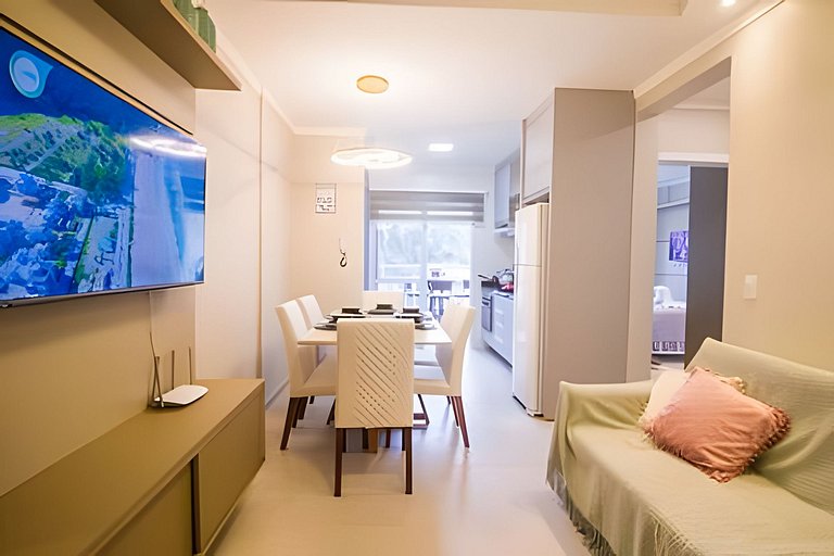 Apartamento mobiliado com sacada e chu. 2 vagas