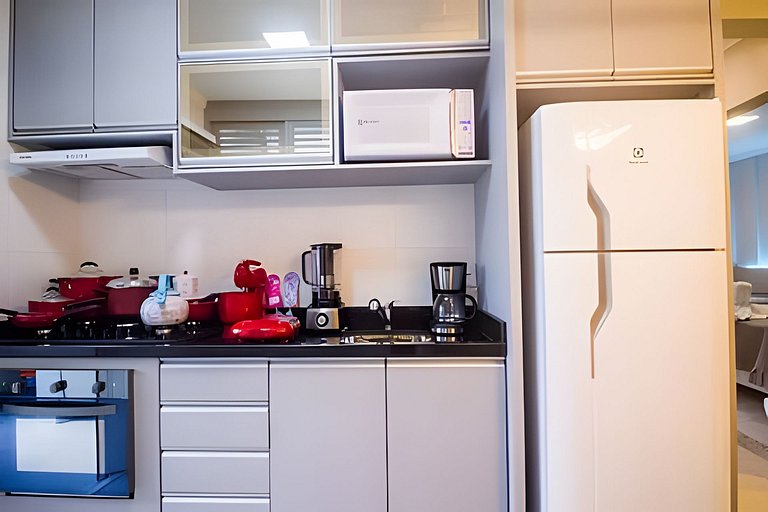 Apartamento mobiliado com sacada e chu. 2 vagas