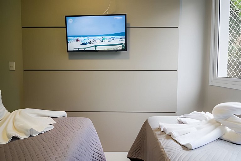 Apartamento mobiliado com sacada e chu. 2 vagas