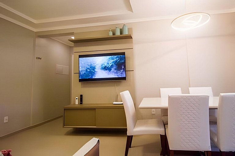 Apartamento mobiliado com sacada e chu. 2 vagas