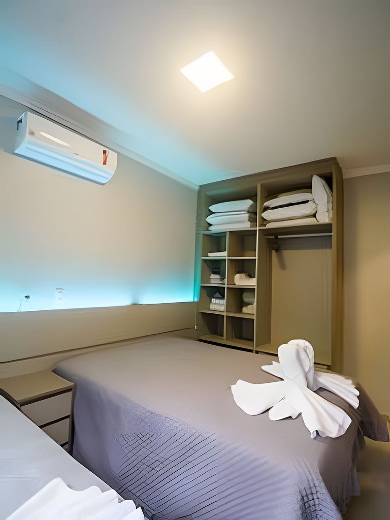 Apartamento mobiliado com sacada e chu. 2 vagas