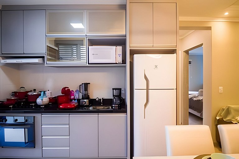 Apartamento mobiliado com sacada e chu. 2 vagas